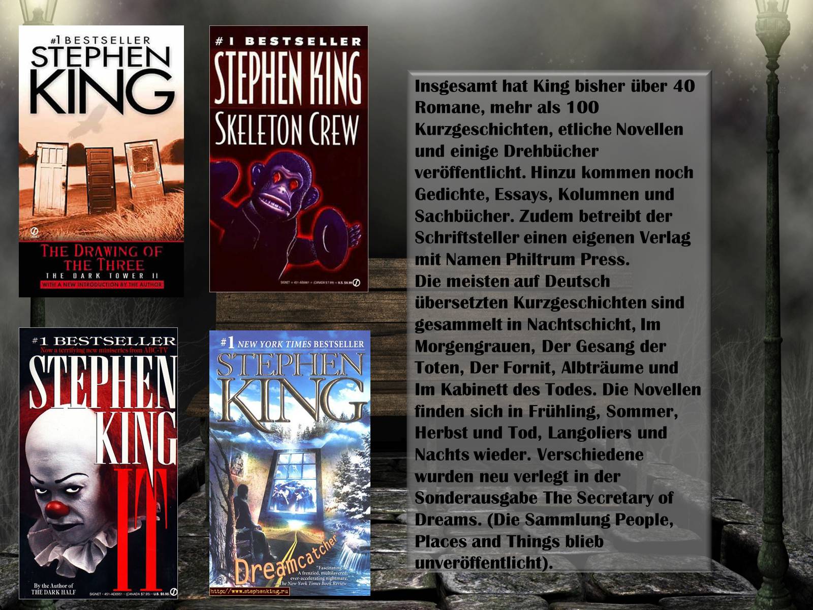 Презентація на тему «Stephen King» - Слайд #6 Презентація на тему «Stephen King» - Слайд #6