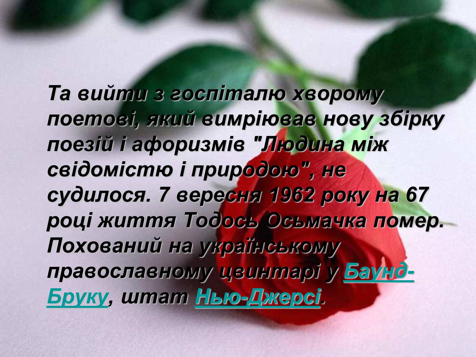 Презентація на тему «Тодось Степанович Осьмачка» (варіант 1) - Слайд #13 Презентація на тему «Тодось Степанович Осьмачка» (варіант 1) - Слайд #13