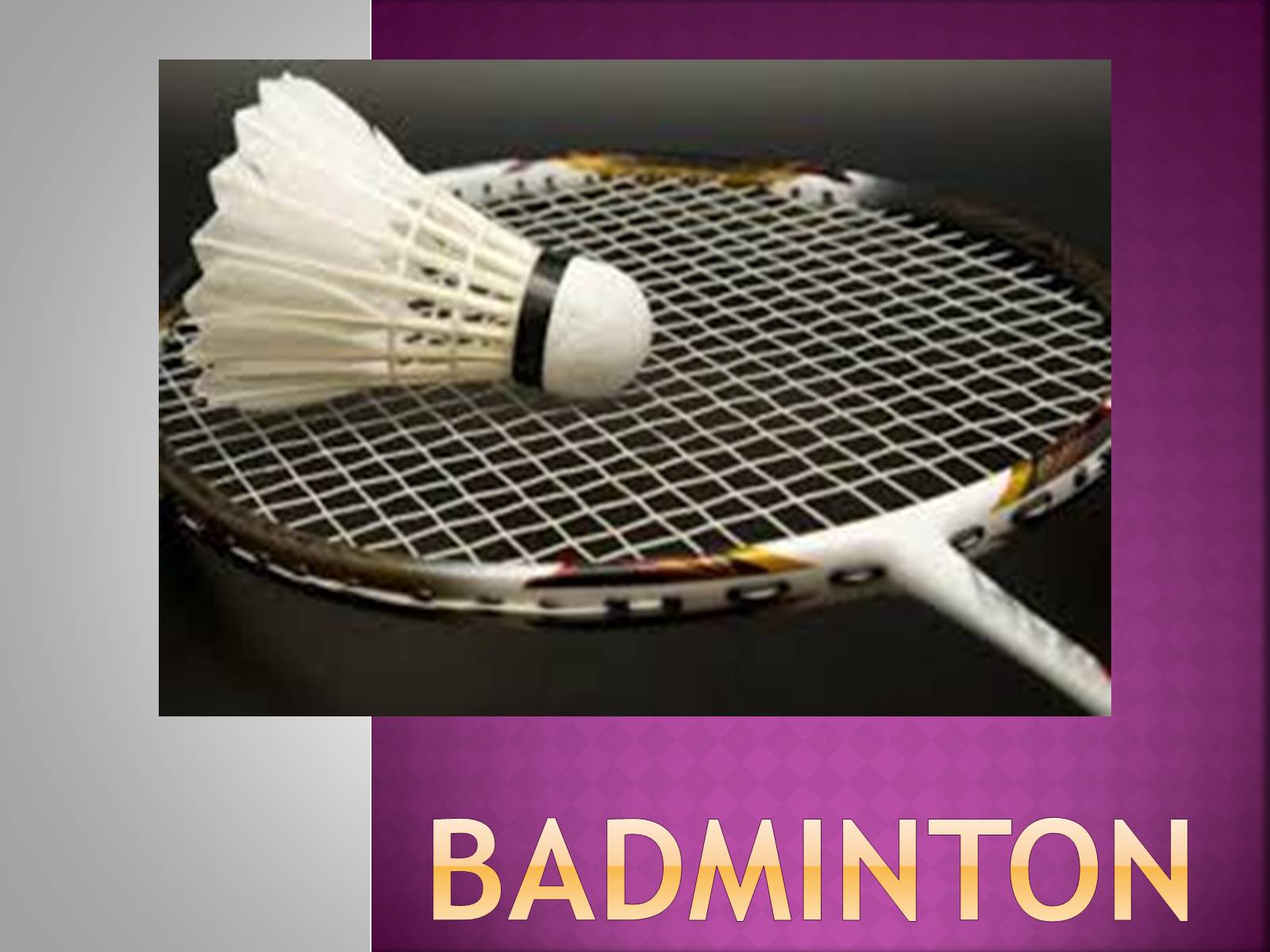 Презентація на тему «Badminton» - Слайд #1 Презентація на тему «Badminton» - Слайд #1