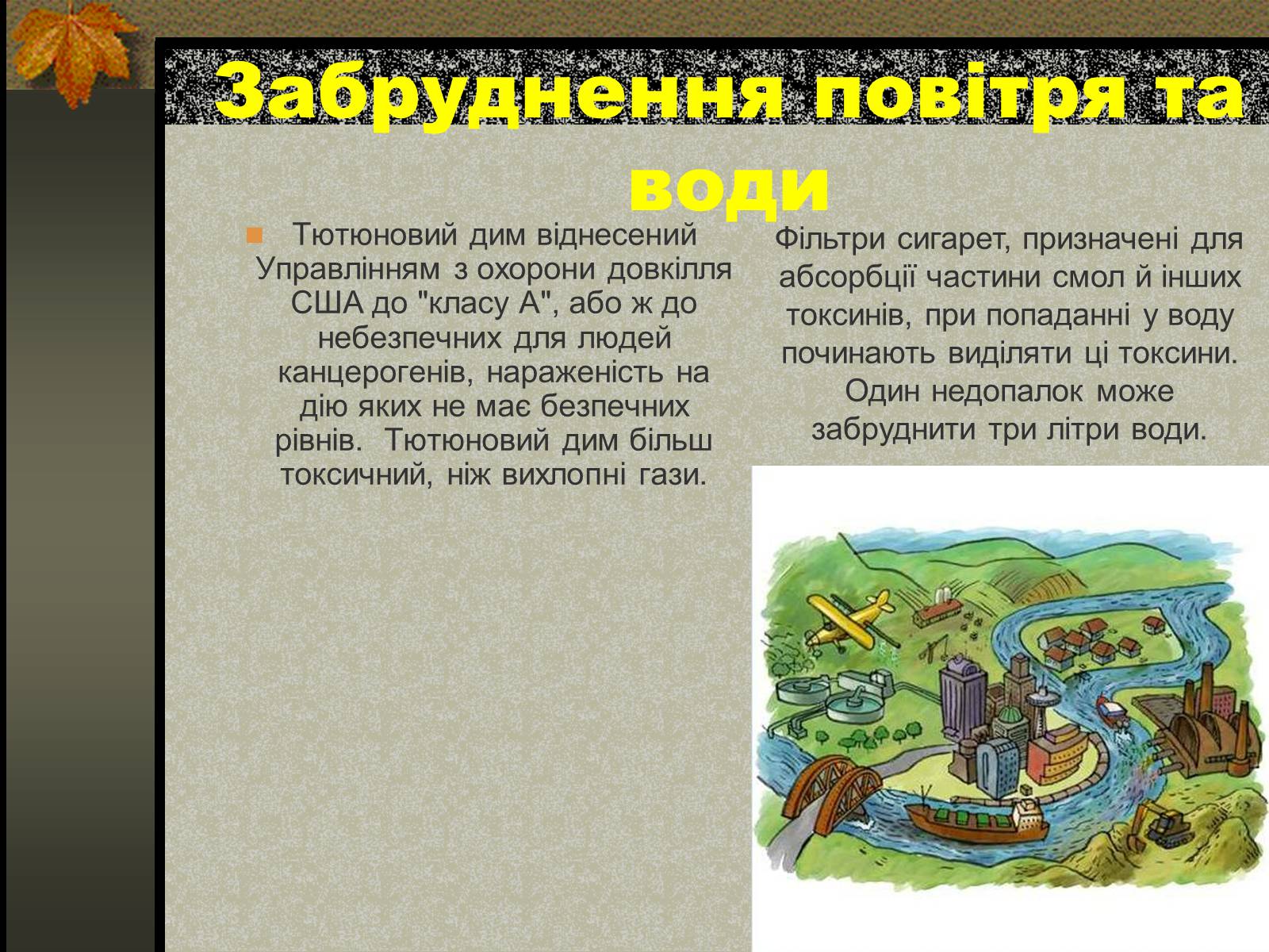 Презентація на тему «Негативний вплив тютюну на довкілля» - Слайд #11 Презентація на тему «Негативний вплив тютюну на довкілля» - Слайд #11