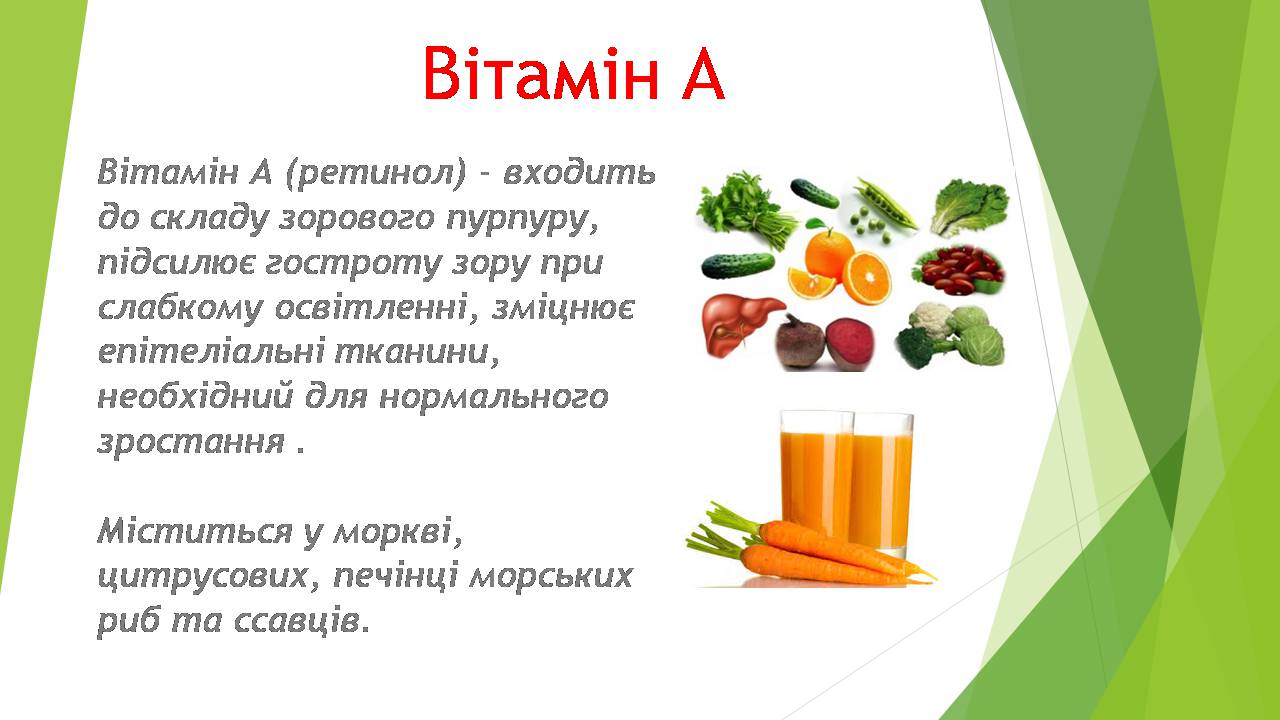 Презентація на тему «Вітаміни» (варіант 12) - Слайд #7 Презентація на тему «Вітаміни» (варіант 12) - Слайд #7