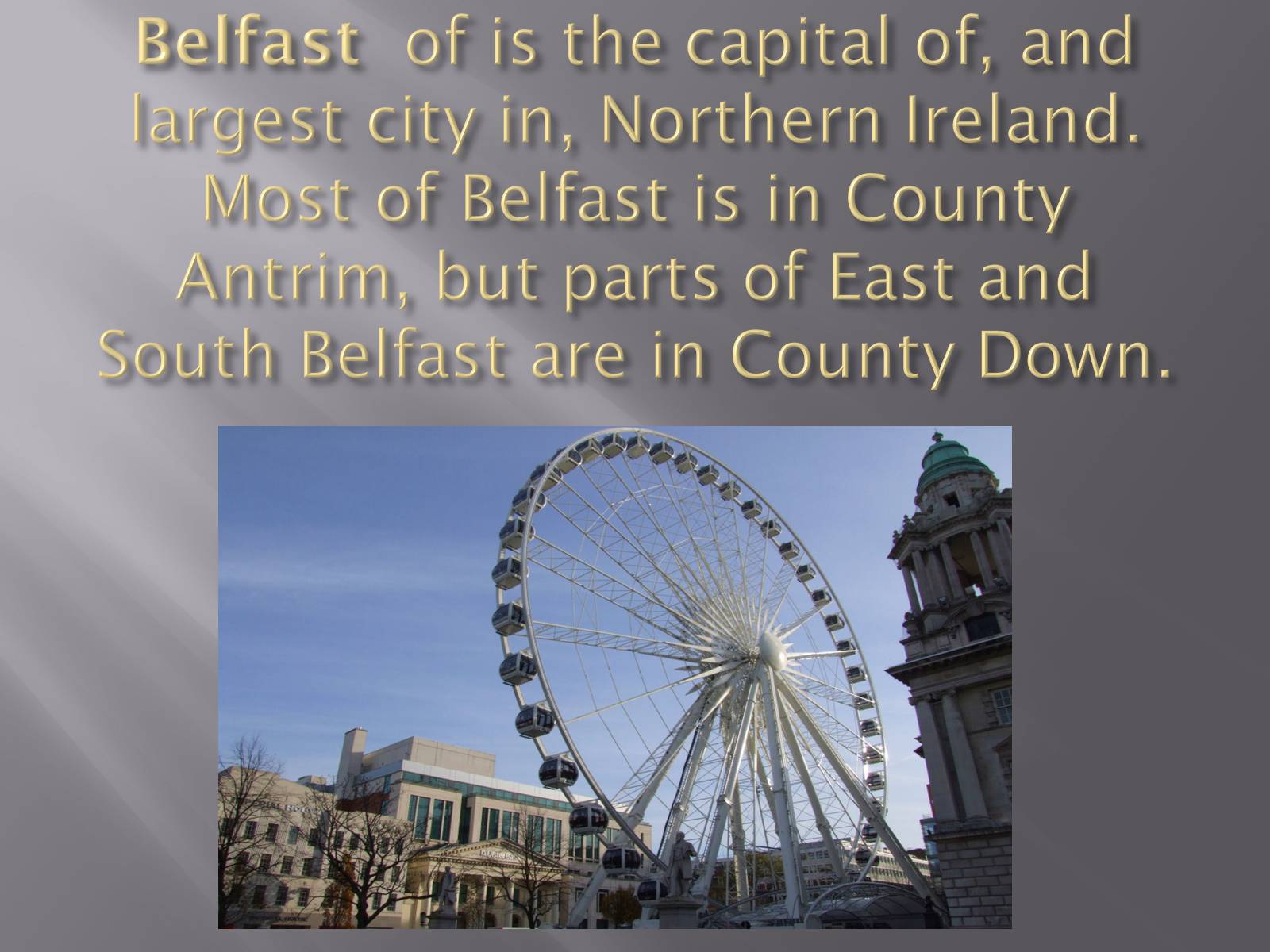 Презентація на тему «Largest cities of the United Kingdom» - Слайд #11 Презентація на тему «Largest cities of the United Kingdom» - Слайд #11
