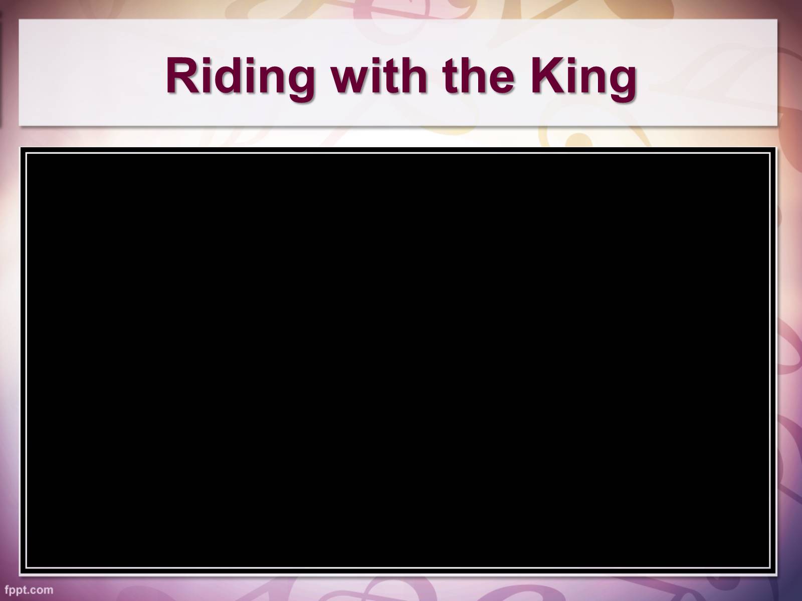 Презентація на тему «Riding with the King» - Слайд #2 Презентація на тему «Riding with the King» - Слайд #2