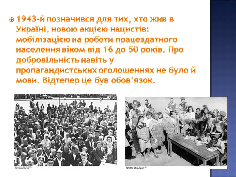 Презентація на тему «Остарбайт» - Слайд #5 Презентація на тему «Остарбайт» - Слайд #5