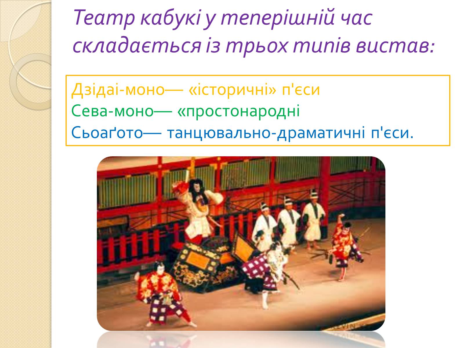 Презентація на тему «Театр «Кабукі»» (варіант 2) - Слайд #8 Презентація на тему «Театр «Кабукі»» (варіант 2) - Слайд #8