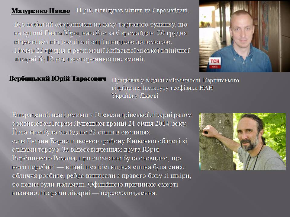 Презентація на тему «Небесна сотня» (варіант 2) - Слайд #4 Презентація на тему «Небесна сотня» (варіант 2) - Слайд #4