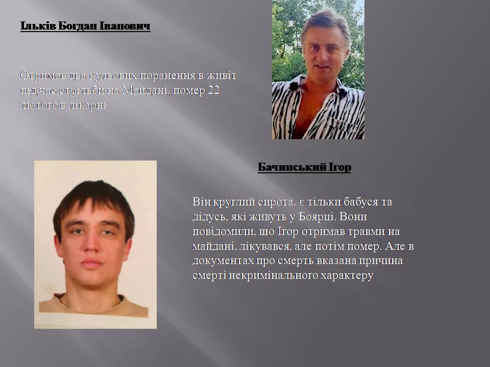 Презентація на тему «Небесна сотня» (варіант 2) - Слайд #40 Презентація на тему «Небесна сотня» (варіант 2) - Слайд #40