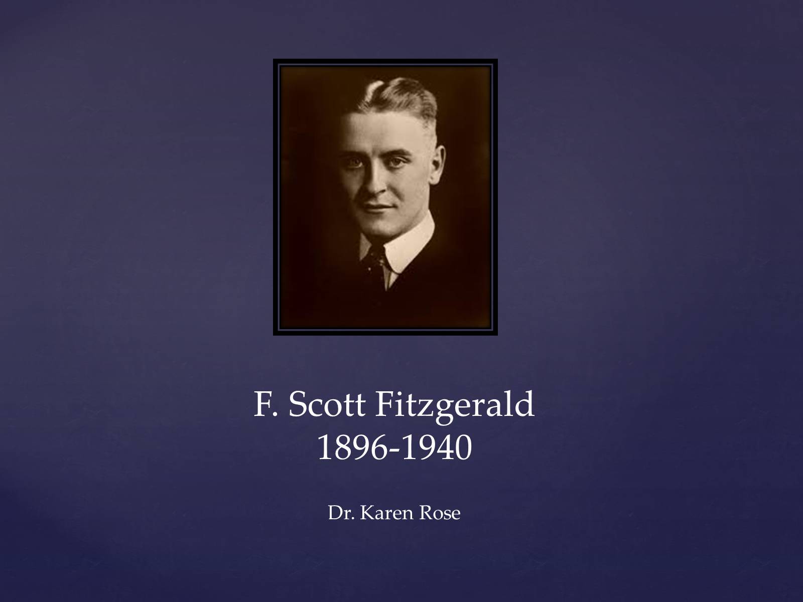 Презентація на тему «F.Scott Fitzgerald» - Слайд #1 Презентація на тему «F.Scott Fitzgerald» - Слайд #1