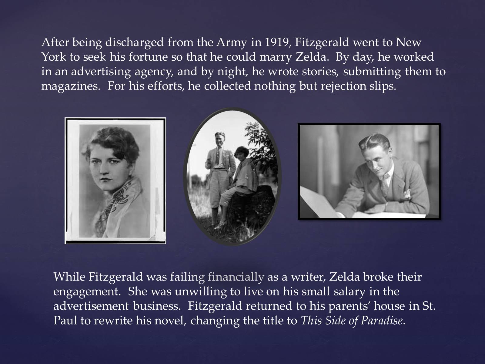 Презентація на тему «F.Scott Fitzgerald» - Слайд #9 Презентація на тему «F.Scott Fitzgerald» - Слайд #9