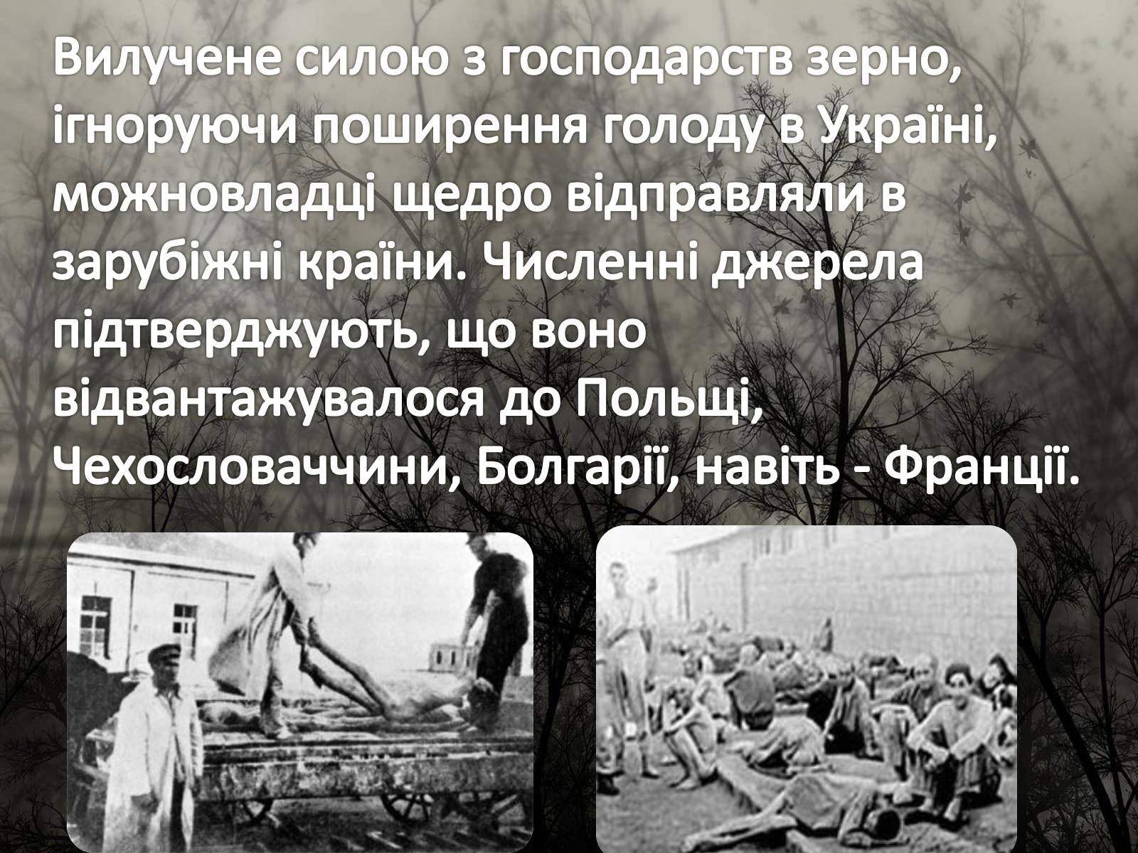 Презентація на тему «Голодомор 1946-1947 років» (варіант 5) - Слайд #7 Презентація на тему «Голодомор 1946-1947 років» (варіант 5) - Слайд #7
