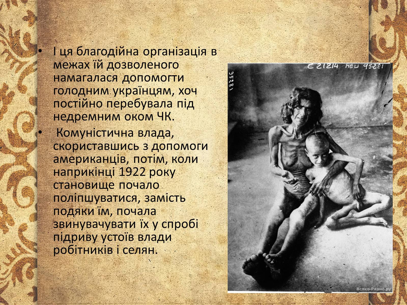 Презентація на тему «Голодомор 1921-1923 років» (варіант 3) - Слайд #9 Презентація на тему «Голодомор 1921-1923 років» (варіант 3) - Слайд #9