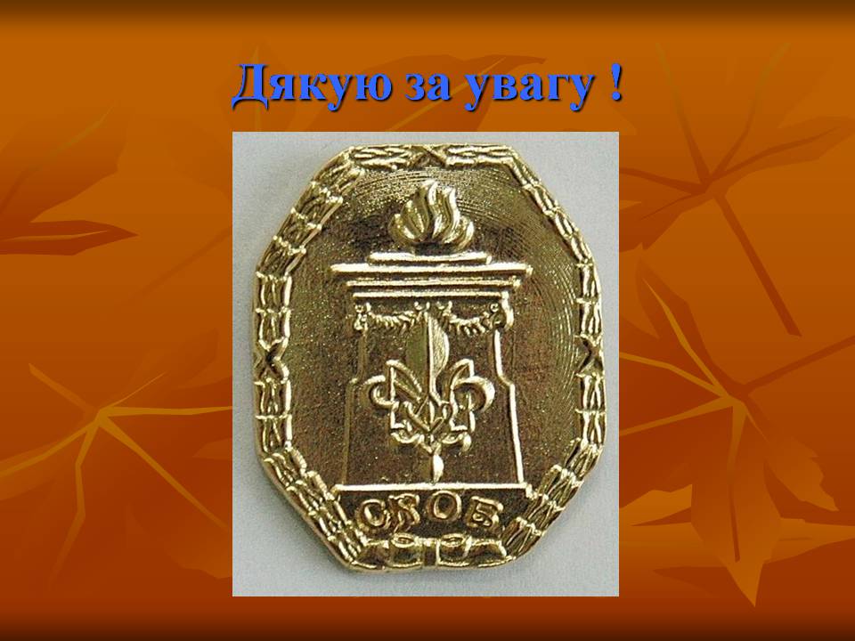 Презентація на тему ««Пласт» – героїчне минуле України чи світле майбутнє» - Слайд #21 Презентація на тему ««Пласт» – героїчне минуле України чи світле майбутнє» - Слайд #21