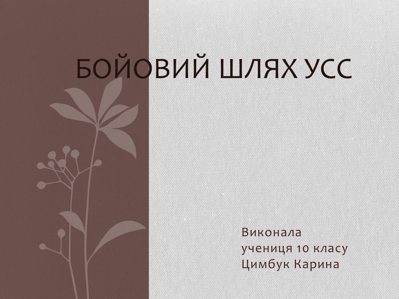 Презентація на тему «Бойовий шлях УСС» - Слайд #1 Презентація на тему «Бойовий шлях УСС» - Слайд #1