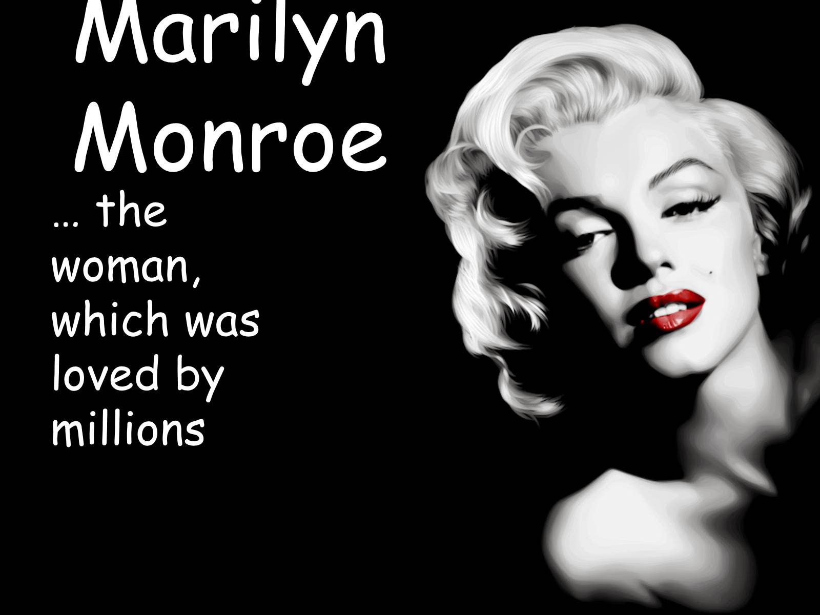 Презентація на тему «Marilyn Monroe» (варіант 3) - Слайд #1 Презентація на тему «Marilyn Monroe» (варіант 3) - Слайд #1