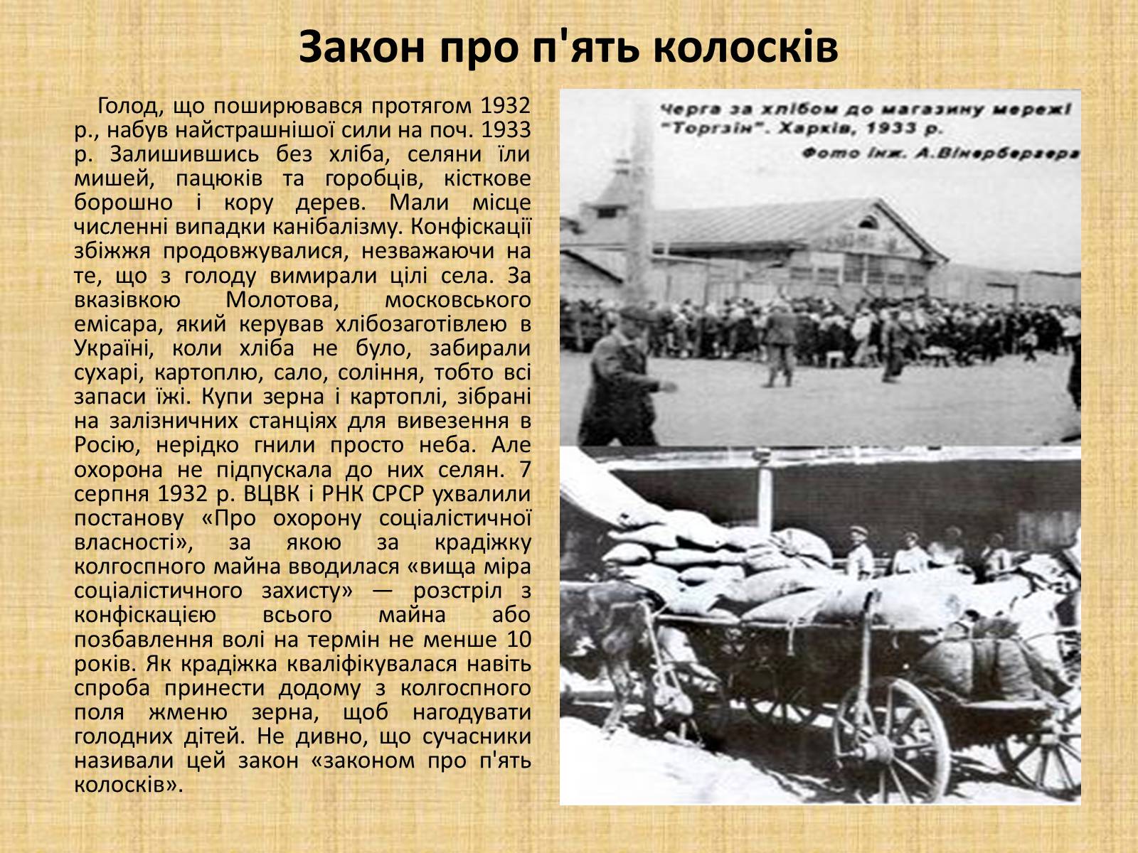 Презентація на тему «Голодомор 1932-1933 років» (варіант 2) - Слайд #4 Презентація на тему «Голодомор 1932-1933 років» (варіант 2) - Слайд #4