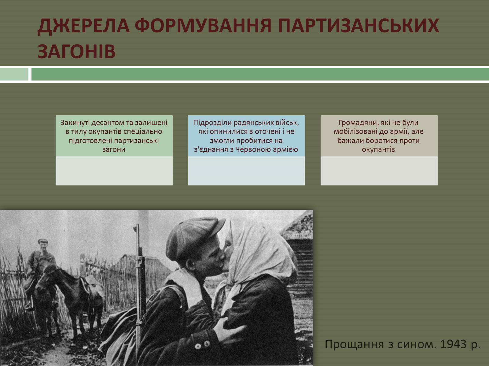 Презентація на тему «Радянський партизанський рух на території України» (варіант 1) - Слайд #5 Презентація на тему «Радянський партизанський рух на території України» (варіант 1) - Слайд #5