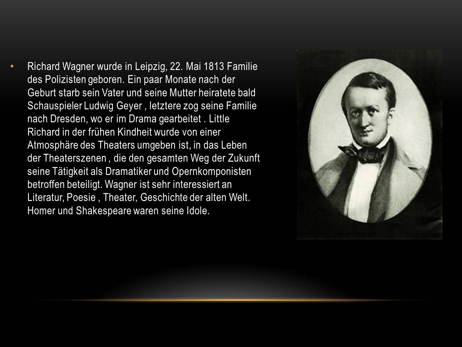 Презентація на тему «Wilhelm Richard Wagner» - Слайд #3 Презентація на тему «Wilhelm Richard Wagner» - Слайд #3