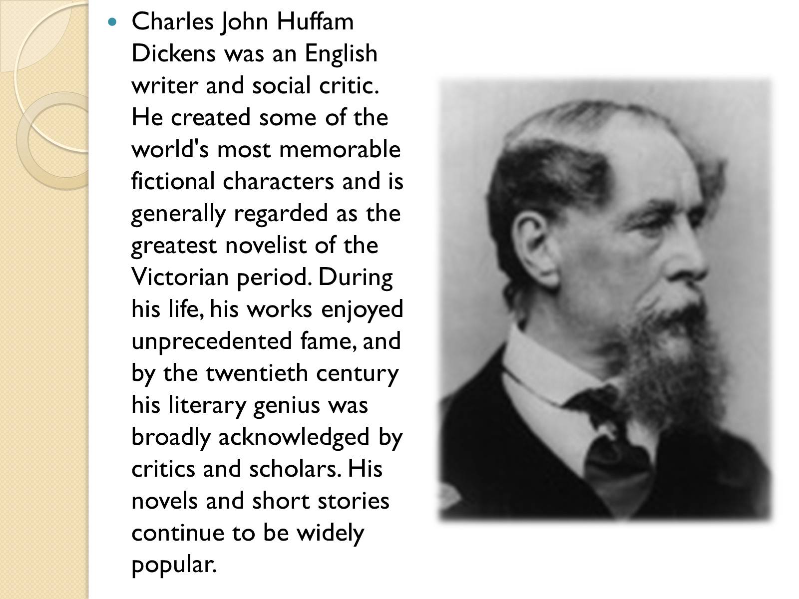 Презентація на тему «Charles Dickens» (варіант 1) - Слайд #2 Презентація на тему «Charles Dickens» (варіант 1) - Слайд #2