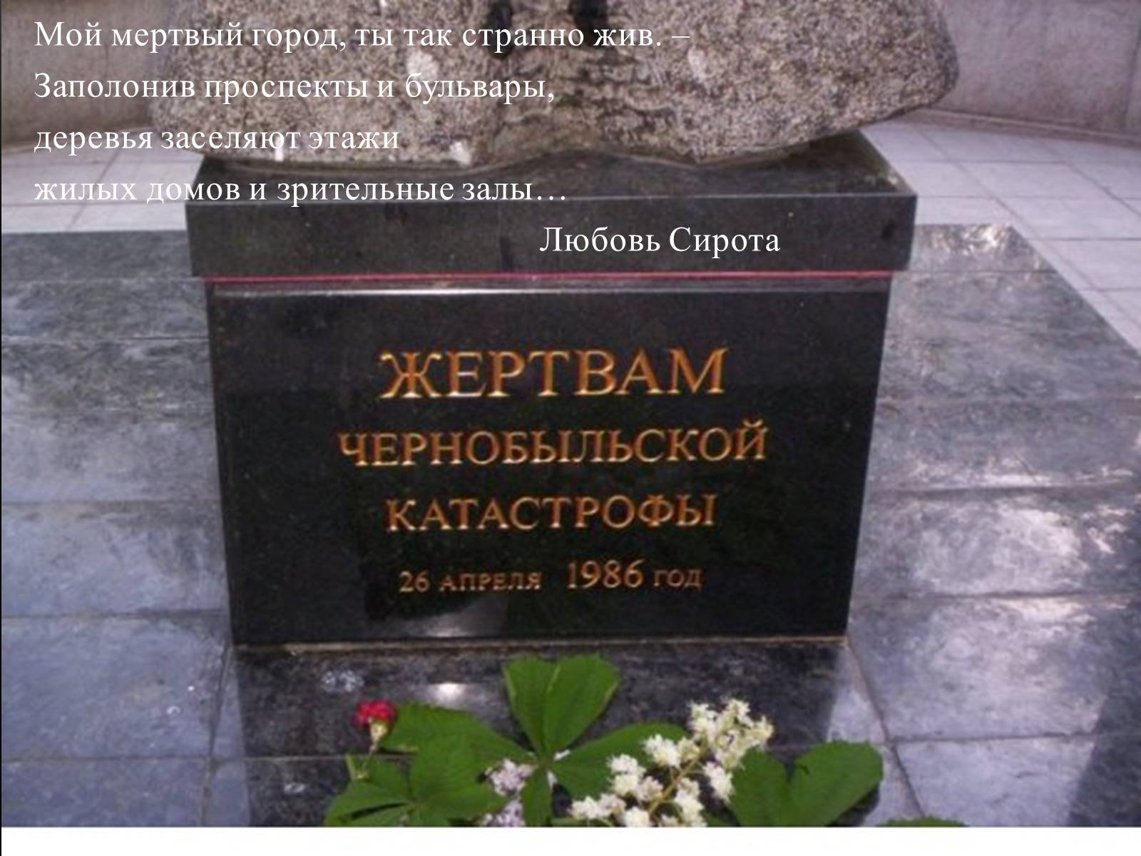 Презентація на тему «Чорно?бильська катастро?фа» - Слайд #38 Презентація на тему «Чорно?бильська катастро?фа» - Слайд #38