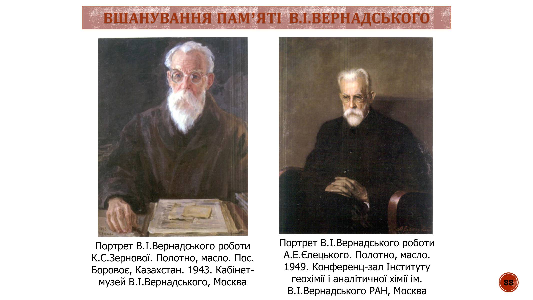 Презентація на тему «В.І. Вернадський» - Слайд #88 Презентація на тему «В.І. Вернадський» - Слайд #88