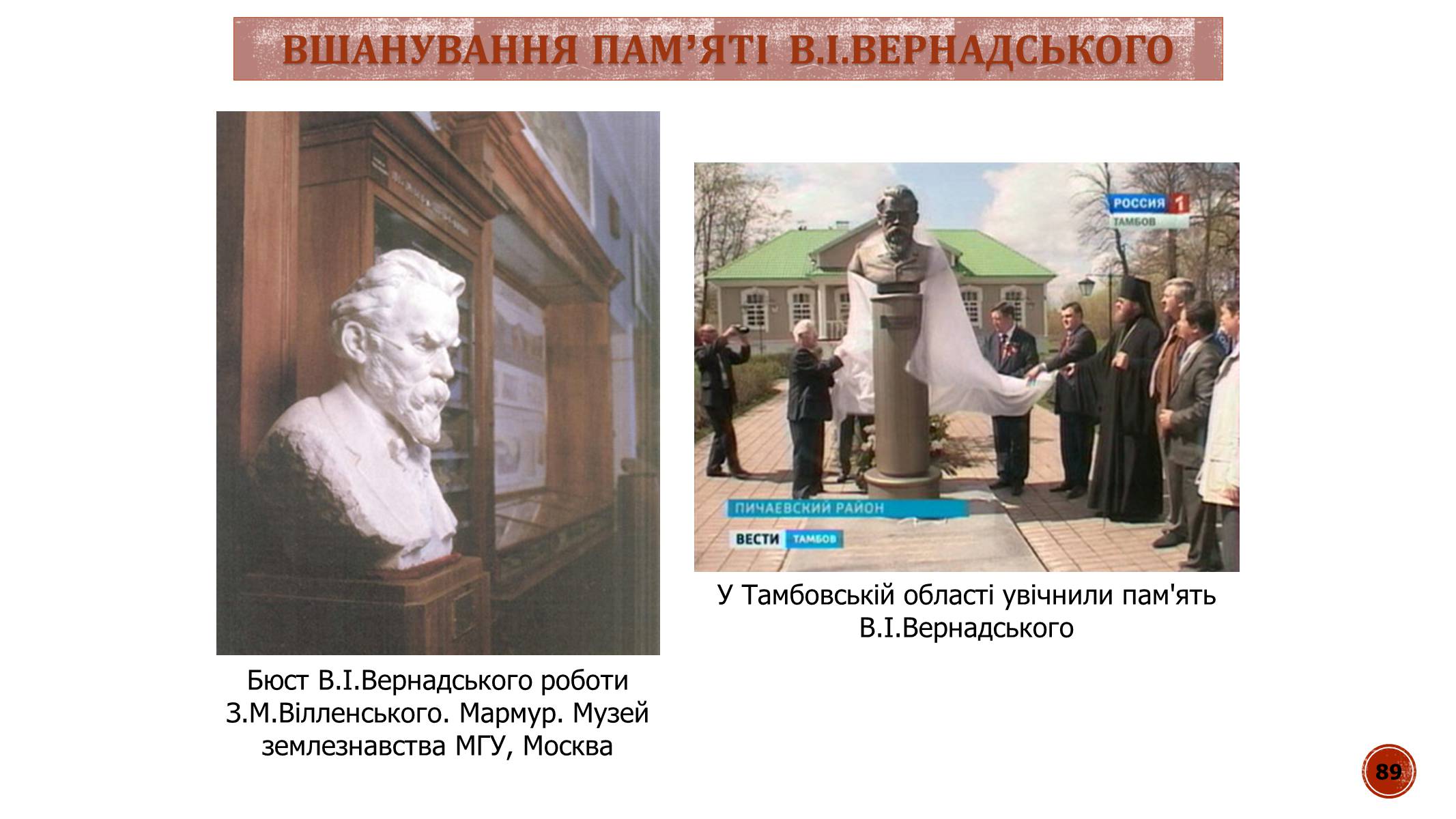 Презентація на тему «В.І. Вернадський» - Слайд #89 Презентація на тему «В.І. Вернадський» - Слайд #89