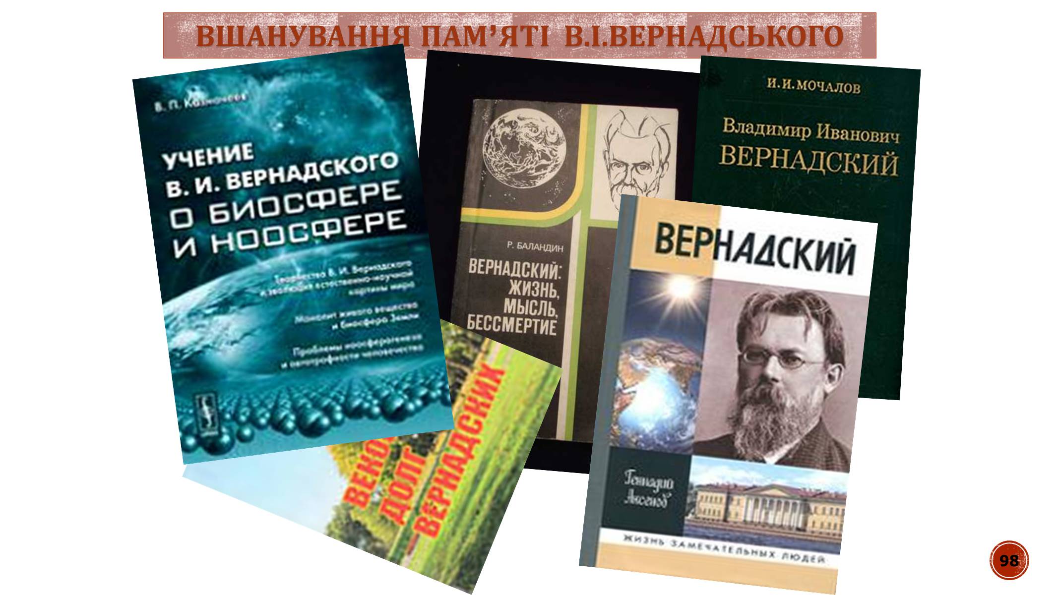 Презентація на тему «В.І. Вернадський» - Слайд #98 Презентація на тему «В.І. Вернадський» - Слайд #98