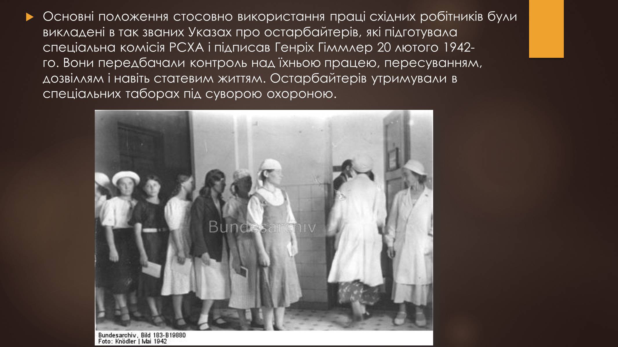 Презентація на тему «Остарбайтери» (варіант 1) - Слайд #13 Презентація на тему «Остарбайтери» (варіант 1) - Слайд #13