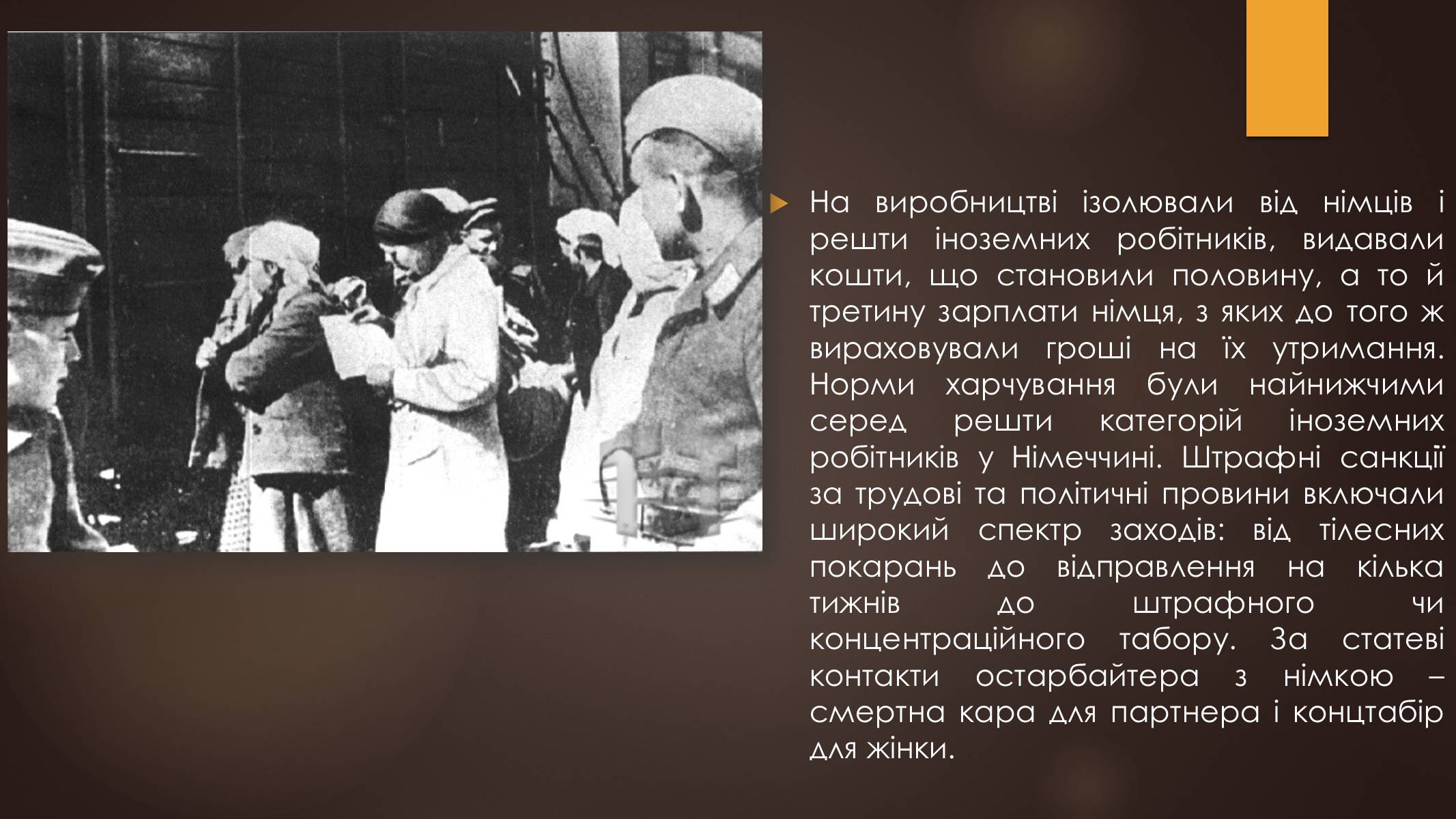 Презентація на тему «Остарбайтери» (варіант 1) - Слайд #14 Презентація на тему «Остарбайтери» (варіант 1) - Слайд #14