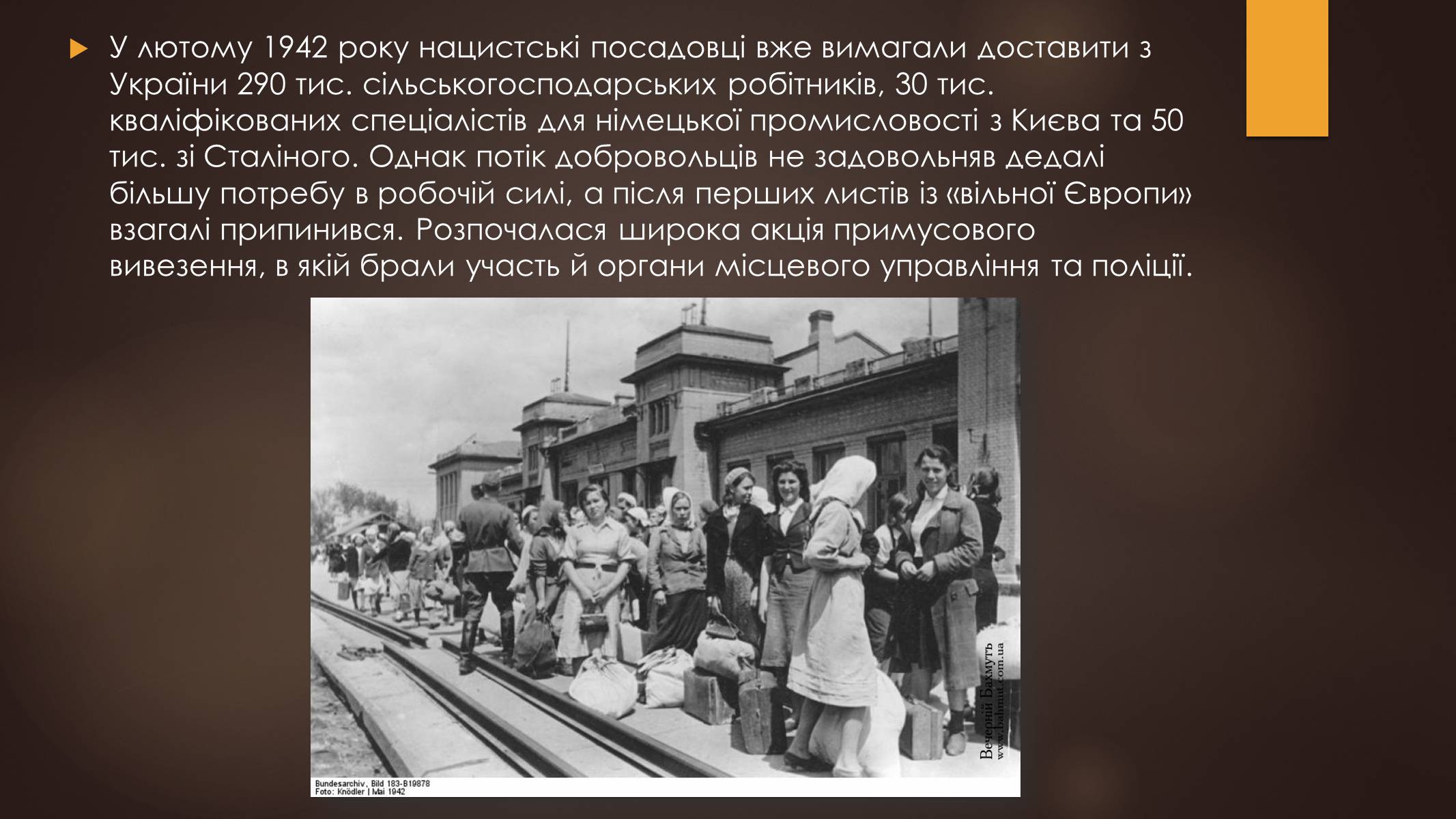 Презентація на тему «Остарбайтери» (варіант 1) - Слайд #8 Презентація на тему «Остарбайтери» (варіант 1) - Слайд #8