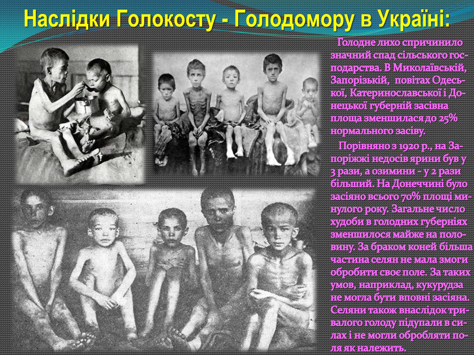 Презентація на тему «Голодомор 1921-1923 років» (варіант 2) - Слайд #6 Презентація на тему «Голодомор 1921-1923 років» (варіант 2) - Слайд #6