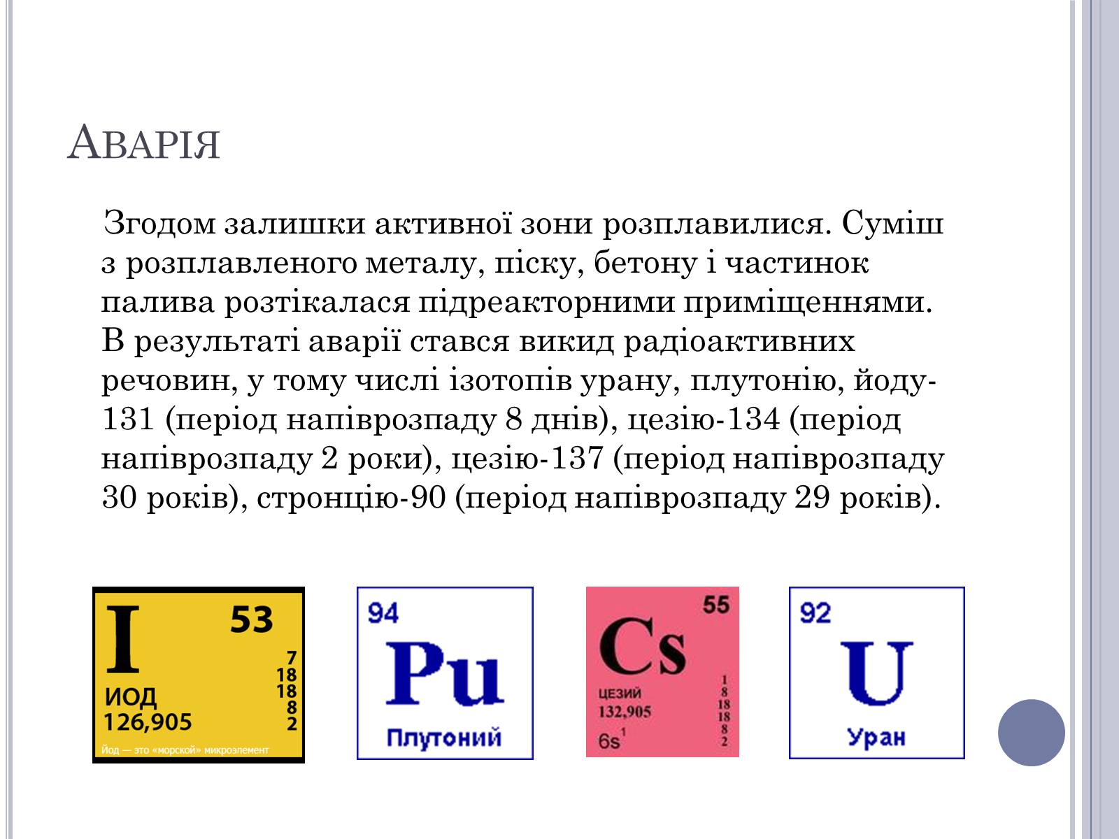 Презентація на тему «Чорнобиль» (варіант 11) - Слайд #4 Презентація на тему «Чорнобиль» (варіант 11) - Слайд #4