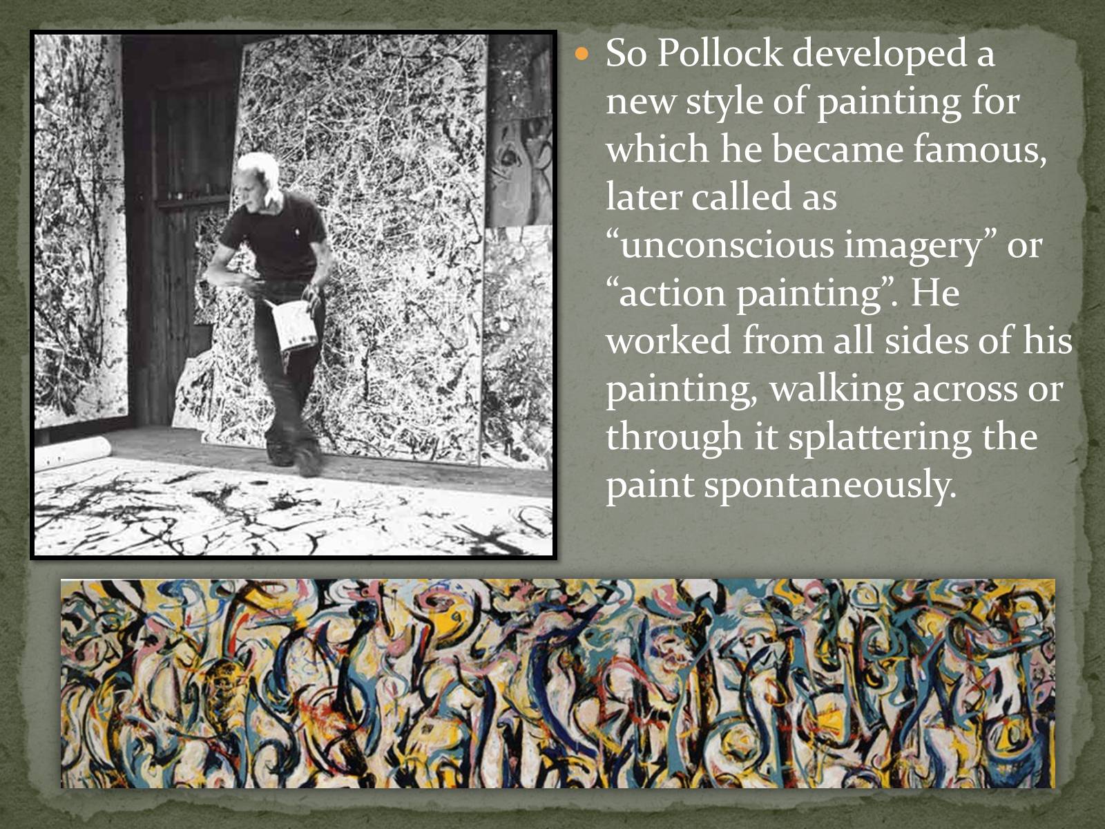Презентація на тему «Jackson Pollock» (варіант 2) - Слайд #10 Презентація на тему «Jackson Pollock» (варіант 2) - Слайд #10