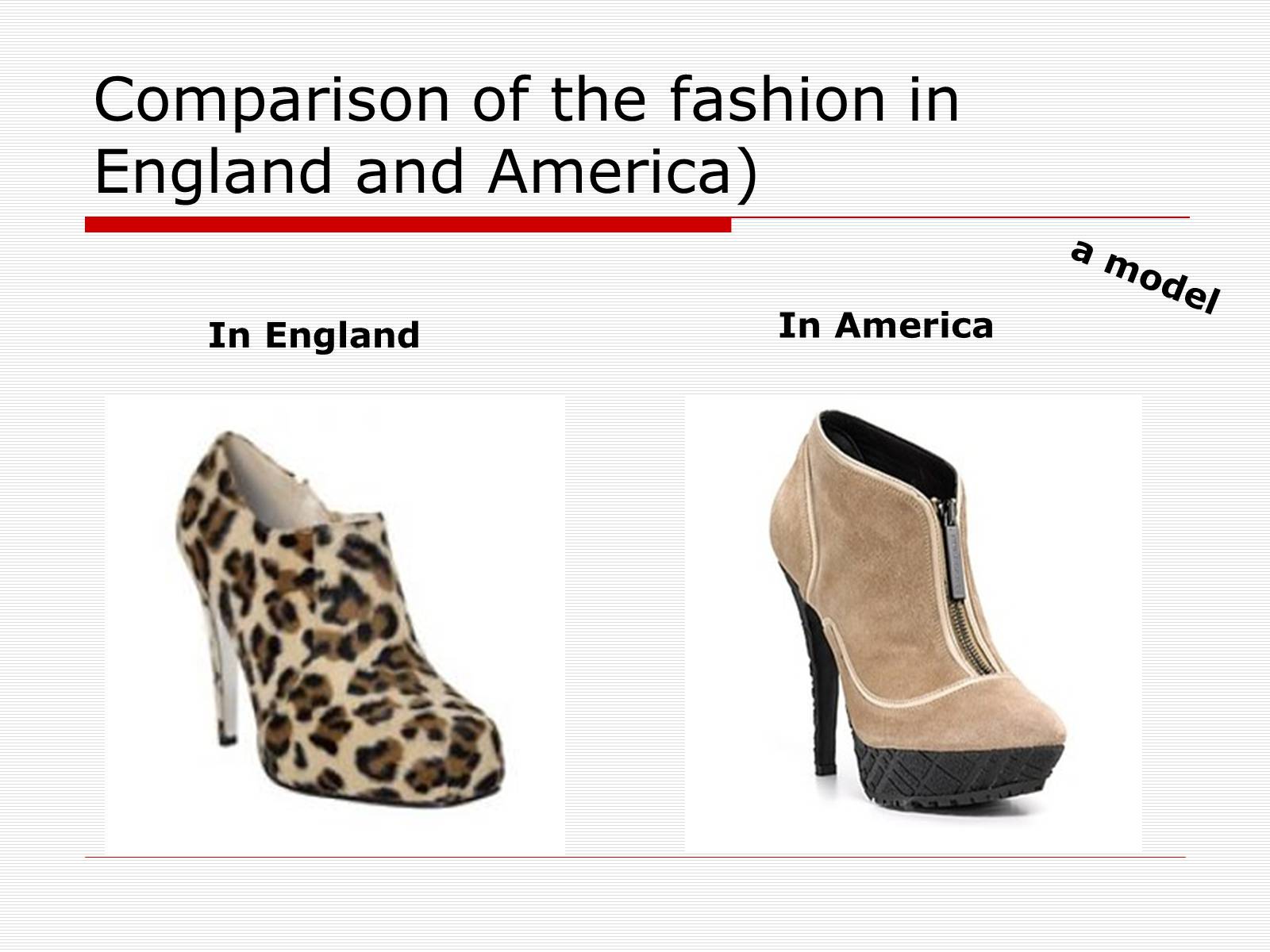Презентація на тему «Comparison of the fashion in England and America» - Слайд #50 Презентація на тему «Comparison of the fashion in England and America» - Слайд #50