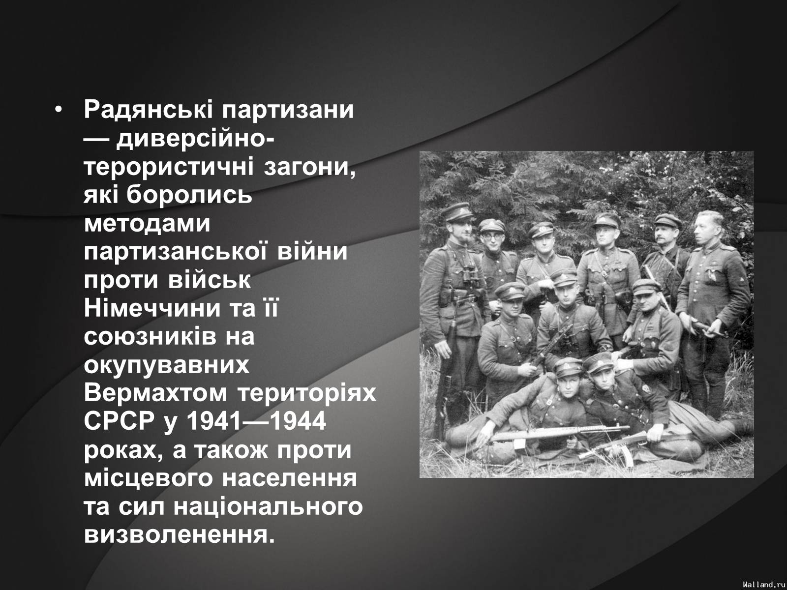 Презентація на тему «Партизани у Великій Вітчизняній Війні» - Слайд #2 Презентація на тему «Партизани у Великій Вітчизняній Війні» - Слайд #2