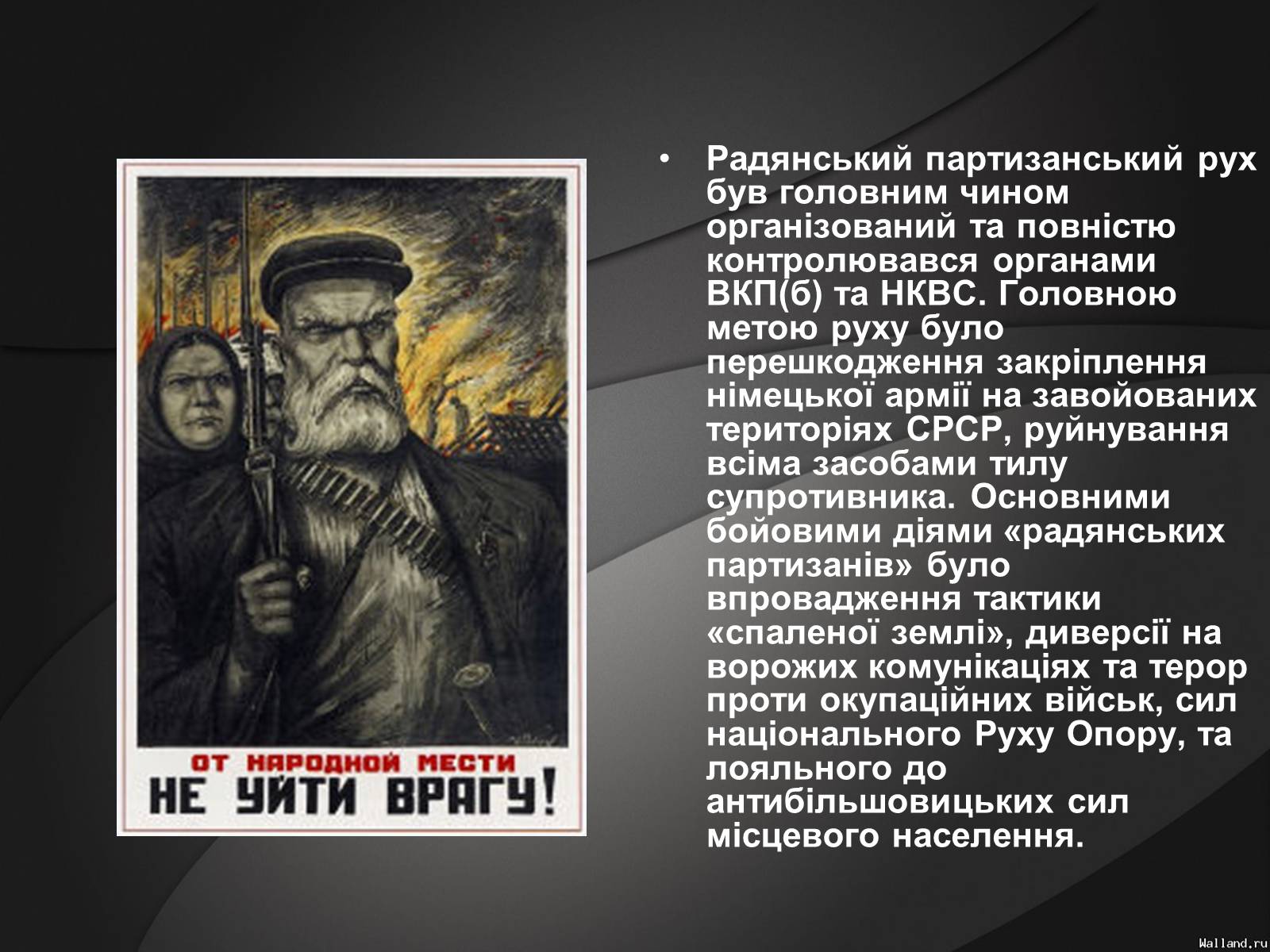 Презентація на тему «Партизани у Великій Вітчизняній Війні» - Слайд #3 Презентація на тему «Партизани у Великій Вітчизняній Війні» - Слайд #3