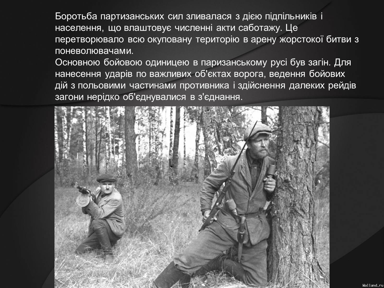 Презентація на тему «Партизани у Великій Вітчизняній Війні» - Слайд #6 Презентація на тему «Партизани у Великій Вітчизняній Війні» - Слайд #6