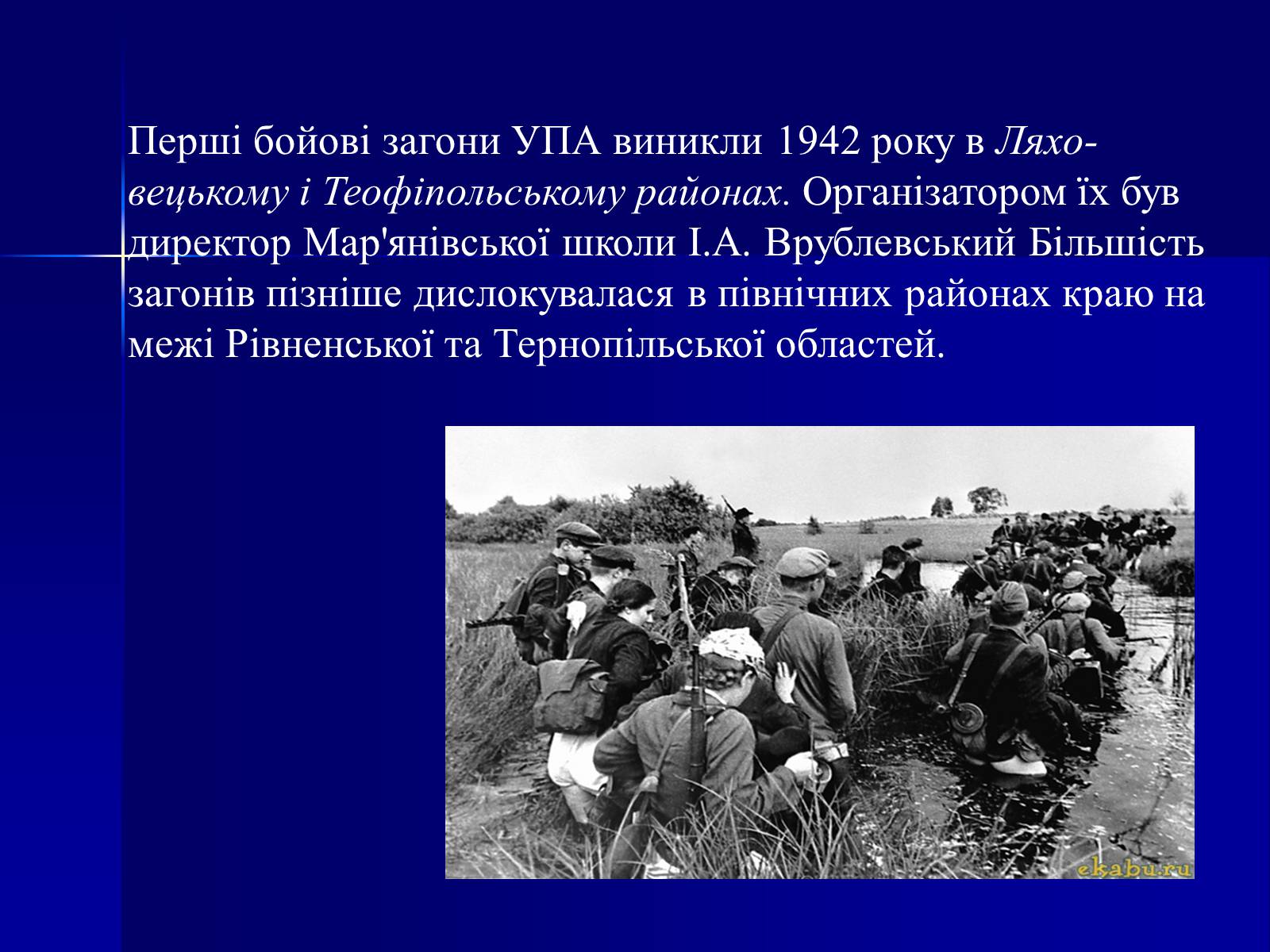 Презентація на тему «Партизанський рух на Хмельниччині» - Слайд #7 Презентація на тему «Партизанський рух на Хмельниччині» - Слайд #7