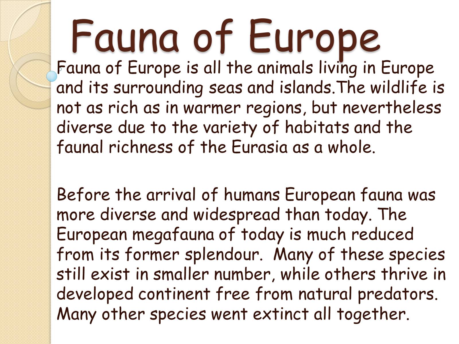 Презентація на тему «Fauna» - Слайд #6 Презентація на тему «Fauna» - Слайд #6