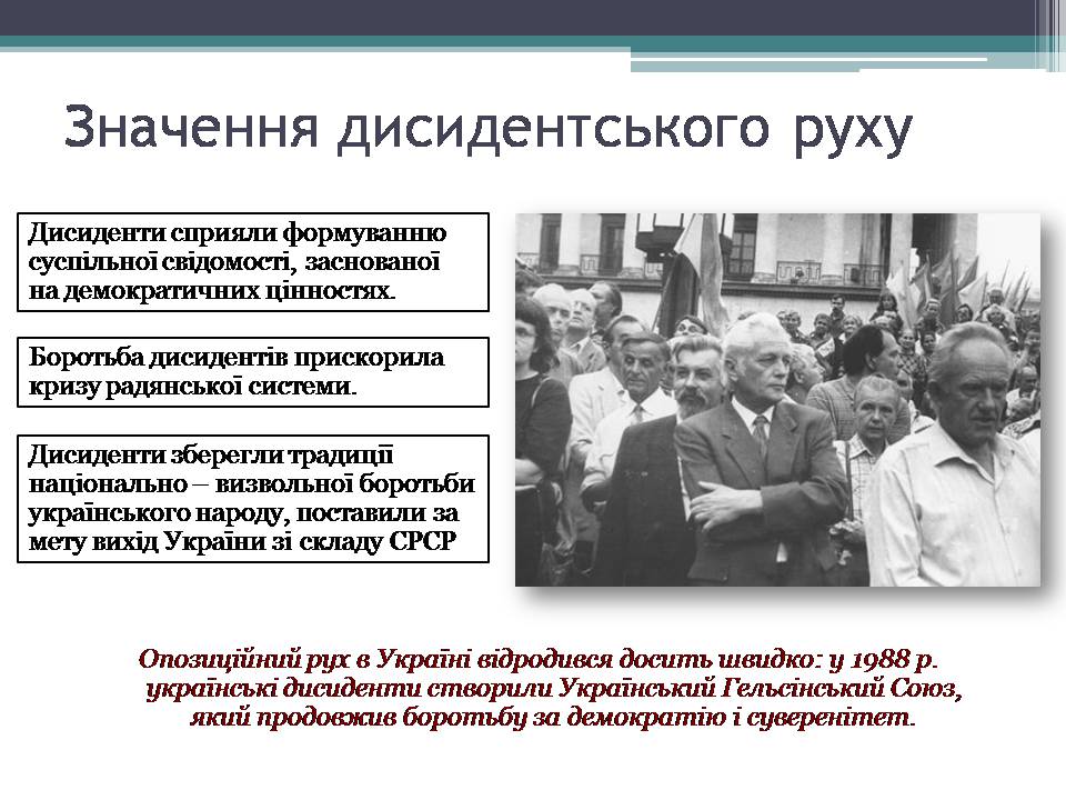 Презентація на тему «Опозиційний рух в Україні» (варіант 2) - Слайд #18 Презентація на тему «Опозиційний рух в Україні» (варіант 2) - Слайд #18