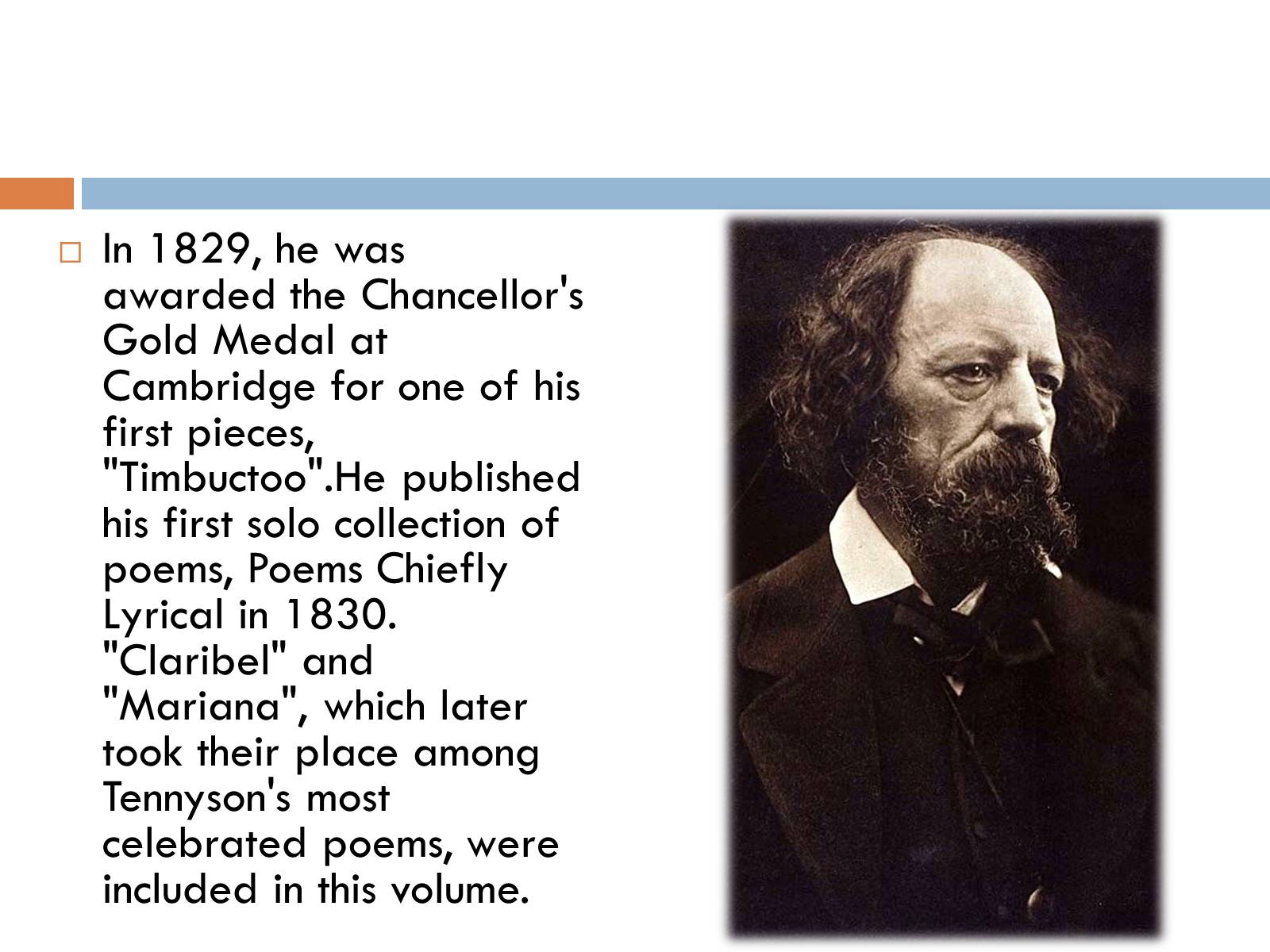 Презентація на тему «Alfred Tennyson» - Слайд #6 Презентація на тему «Alfred Tennyson» - Слайд #6