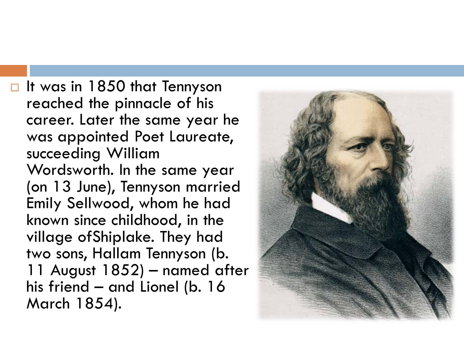 Презентація на тему «Alfred Tennyson» - Слайд #8 Презентація на тему «Alfred Tennyson» - Слайд #8
