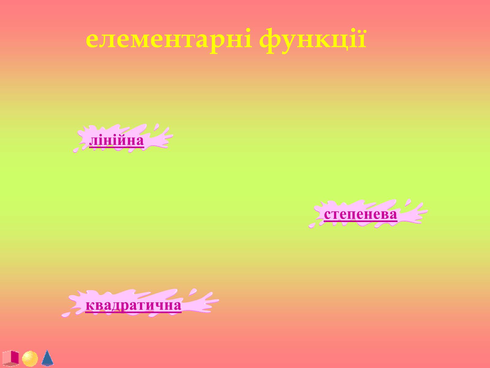Презентація на тему «Функції і їх графіки» - Слайд #13 Презентація на тему «Функції і їх графіки» - Слайд #13