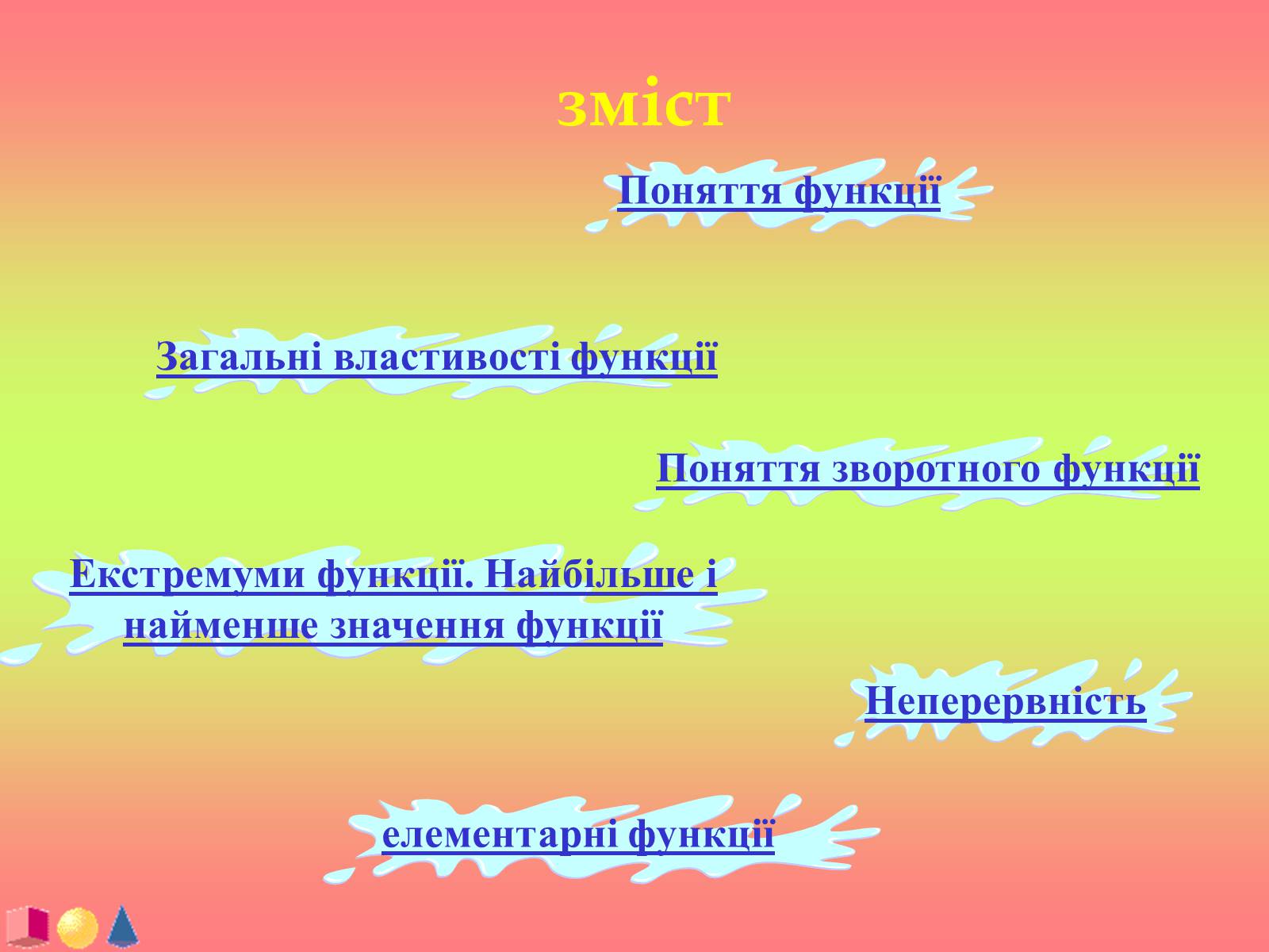 Презентація на тему «Функції і їх графіки» - Слайд #2 Презентація на тему «Функції і їх графіки» - Слайд #2