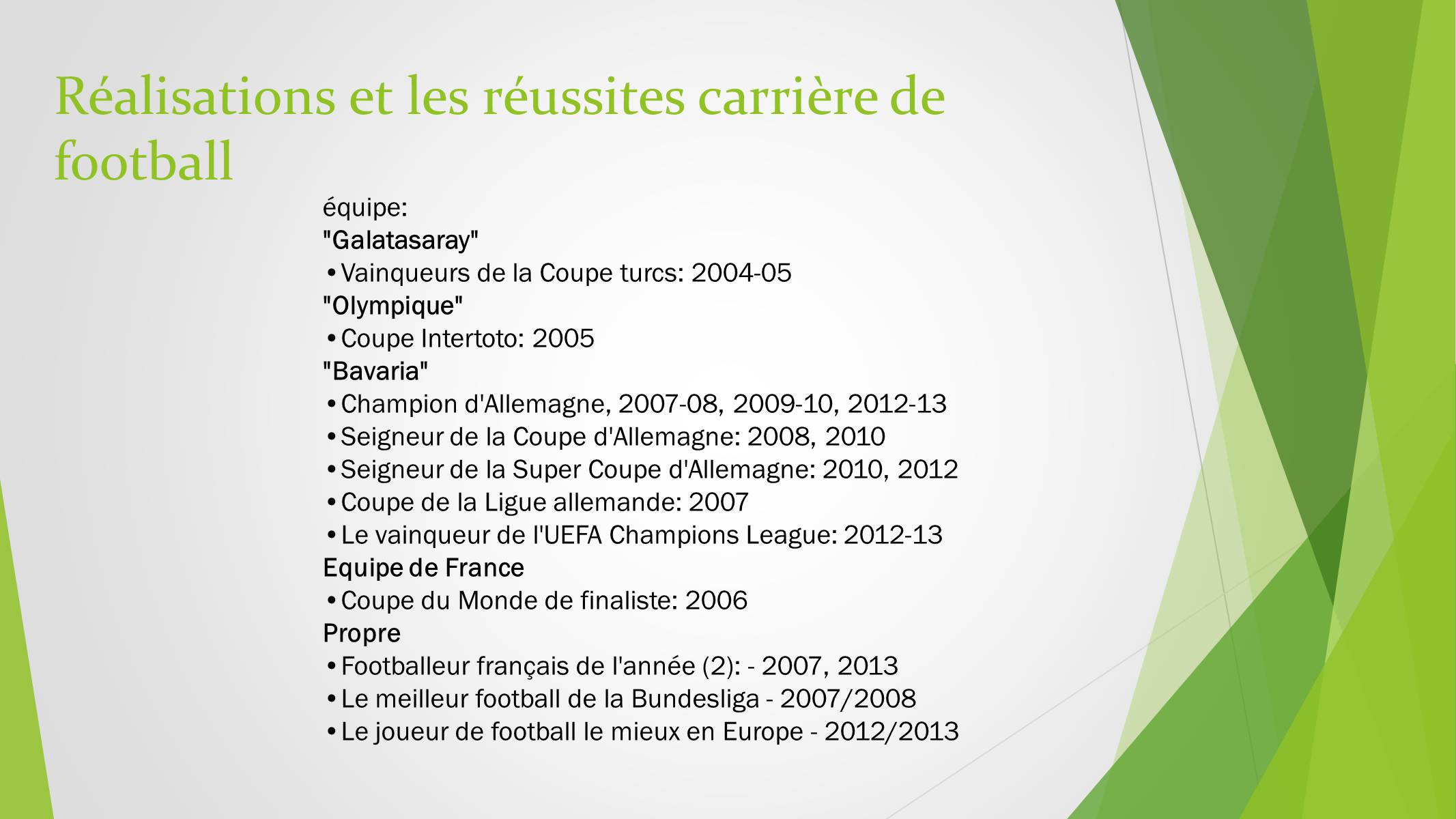 Презентація на тему «Franck Ribery» - Слайд #8 Презентація на тему «Franck Ribery» - Слайд #8