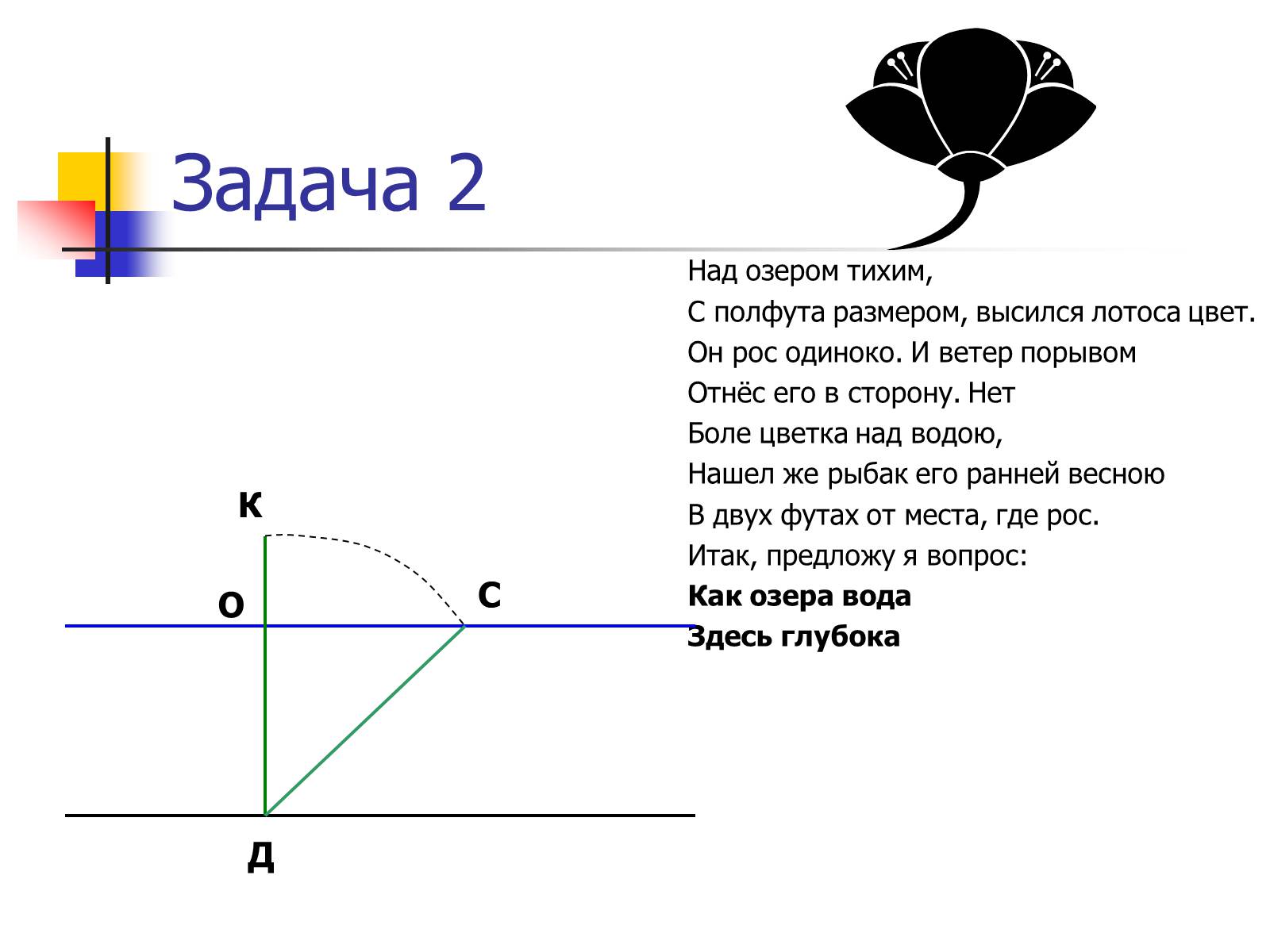 Презентація на тему «Теорема Піфагора» (варіант 1) - Слайд #12 Презентація на тему «Теорема Піфагора» (варіант 1) - Слайд #12