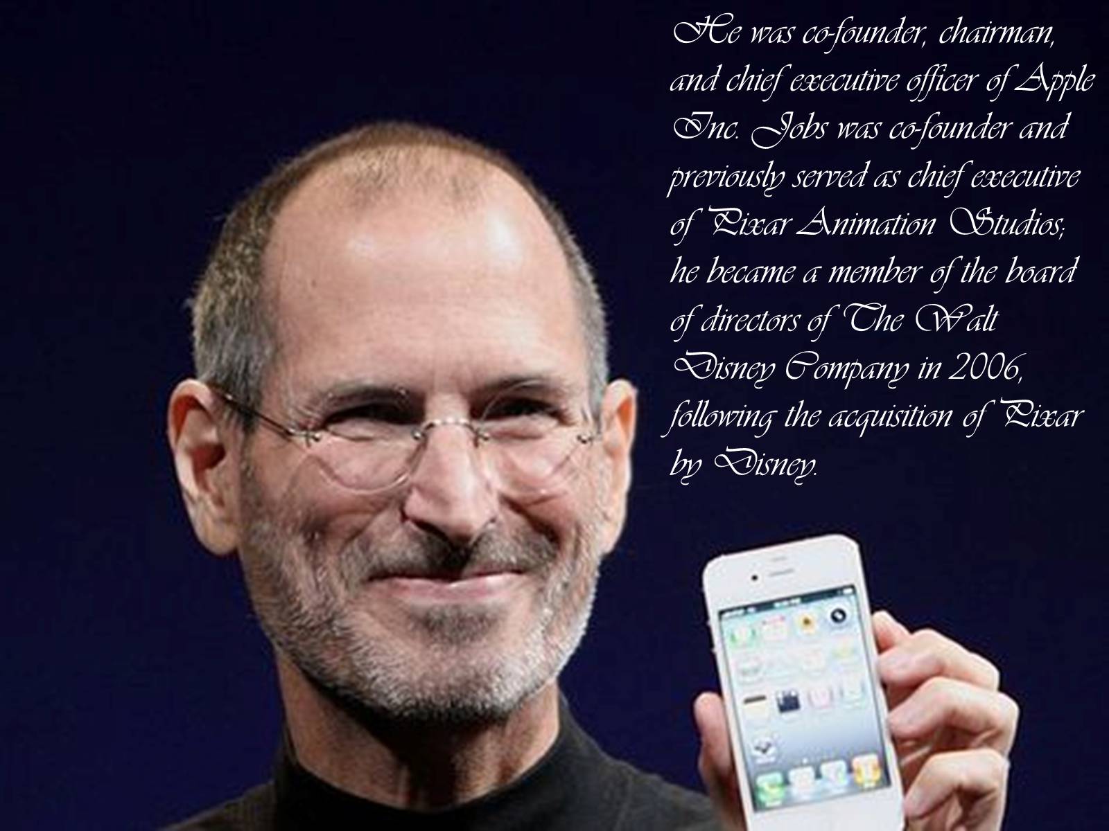 Презентація на тему «Steven Paul Jobs» (варіант 1) - Слайд #4 Презентація на тему «Steven Paul Jobs» (варіант 1) - Слайд #4