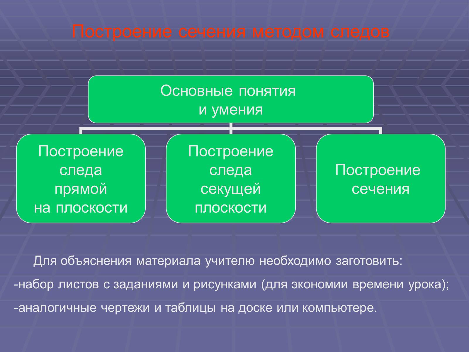 Презентація на тему «Построение сечений многогранников» - Слайд #13 Презентація на тему «Построение сечений многогранников» - Слайд #13