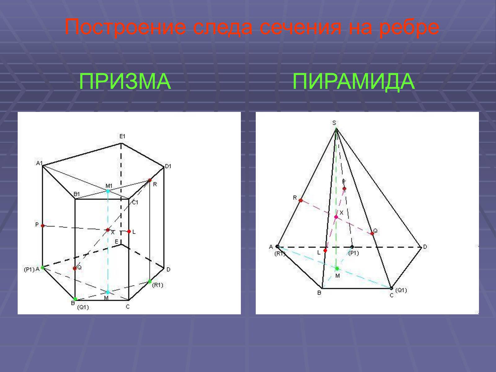 Презентація на тему «Построение сечений многогранников» - Слайд #24 Презентація на тему «Построение сечений многогранников» - Слайд #24