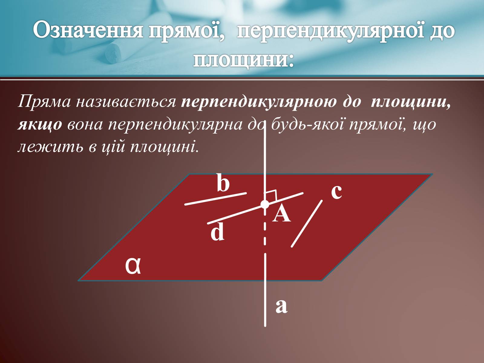 Презентація на тему «Теорема про три перпендикуляри» - Слайд #5 Презентація на тему «Теорема про три перпендикуляри» - Слайд #5