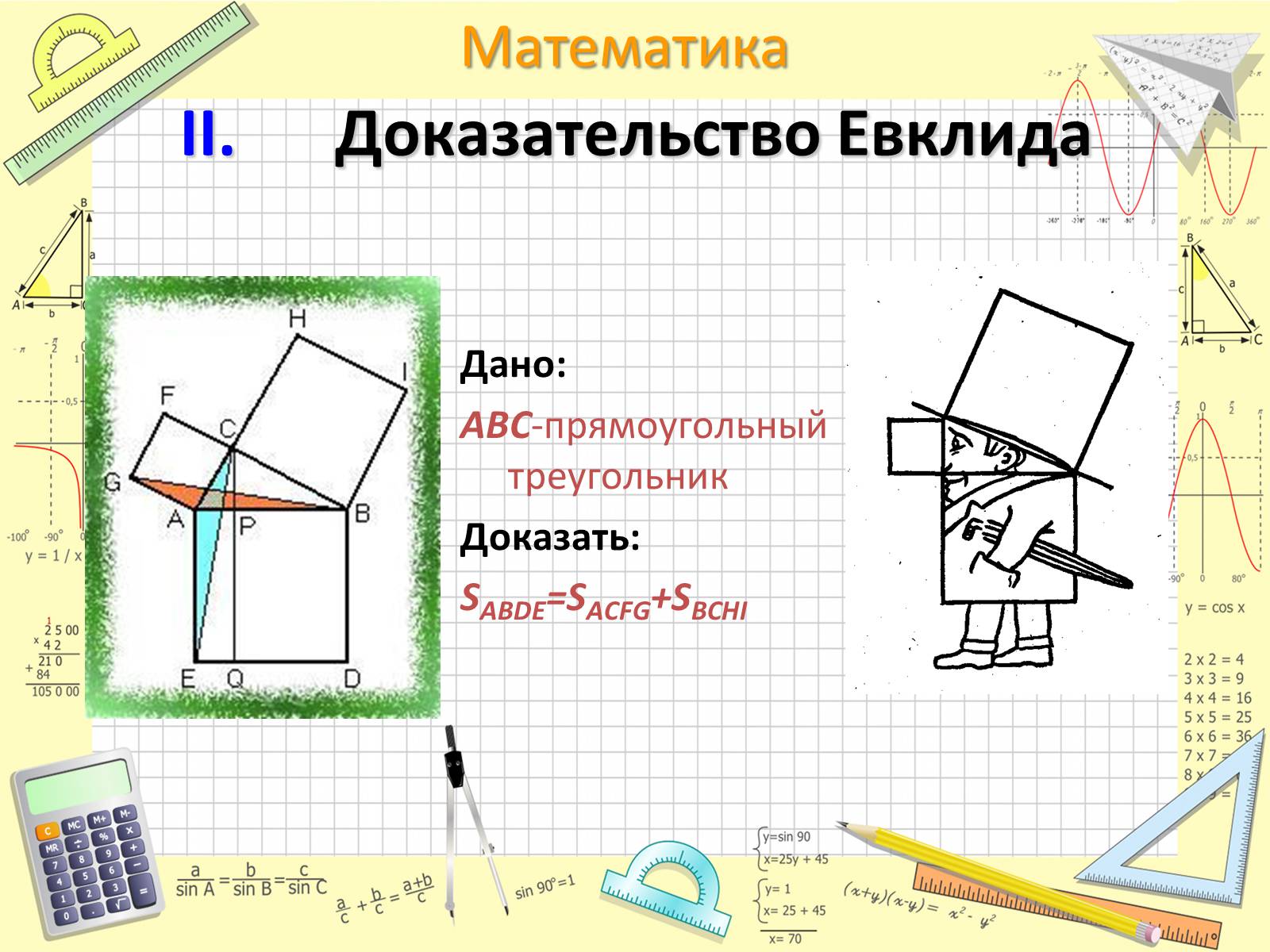 Презентація на тему «Пифагор Самосский и теорема Пифагора» - Слайд #12 Презентація на тему «Пифагор Самосский и теорема Пифагора» - Слайд #12